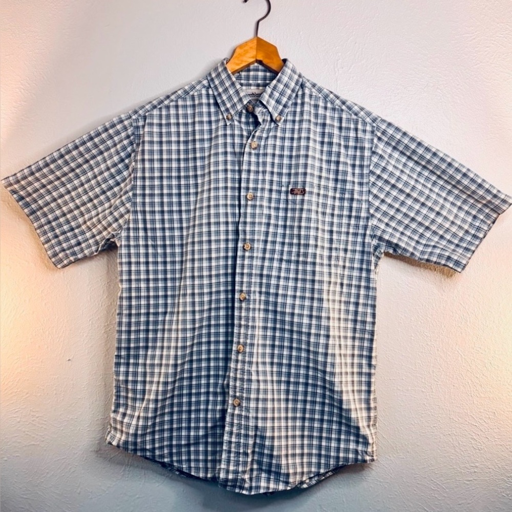 Carhartt Blue Plaid Casual Shirt